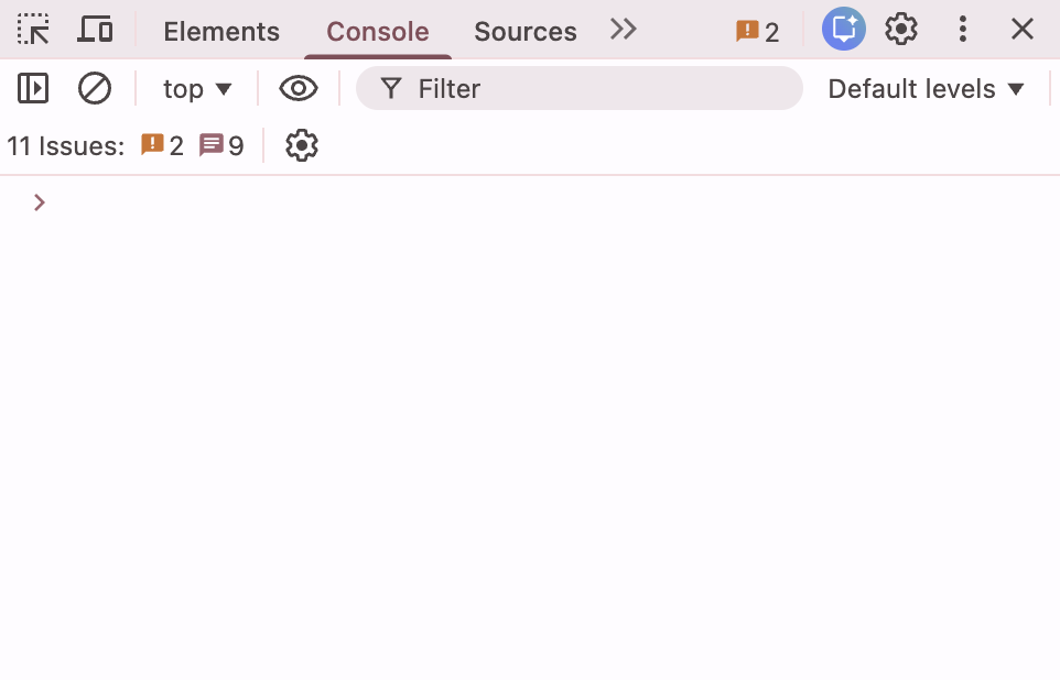 Developer Tools Console Tab